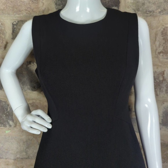 Kate Spade Dress Black Sicily Sleeveless Stretch Sheath Flare Skirt LBD Size 6 - Picture 4 of 16